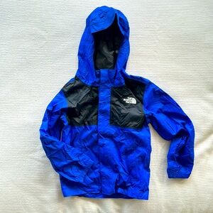 The North Face Unisex Antora Rain Jacket, Kid size 6, XS, Hero Blue. Excellent